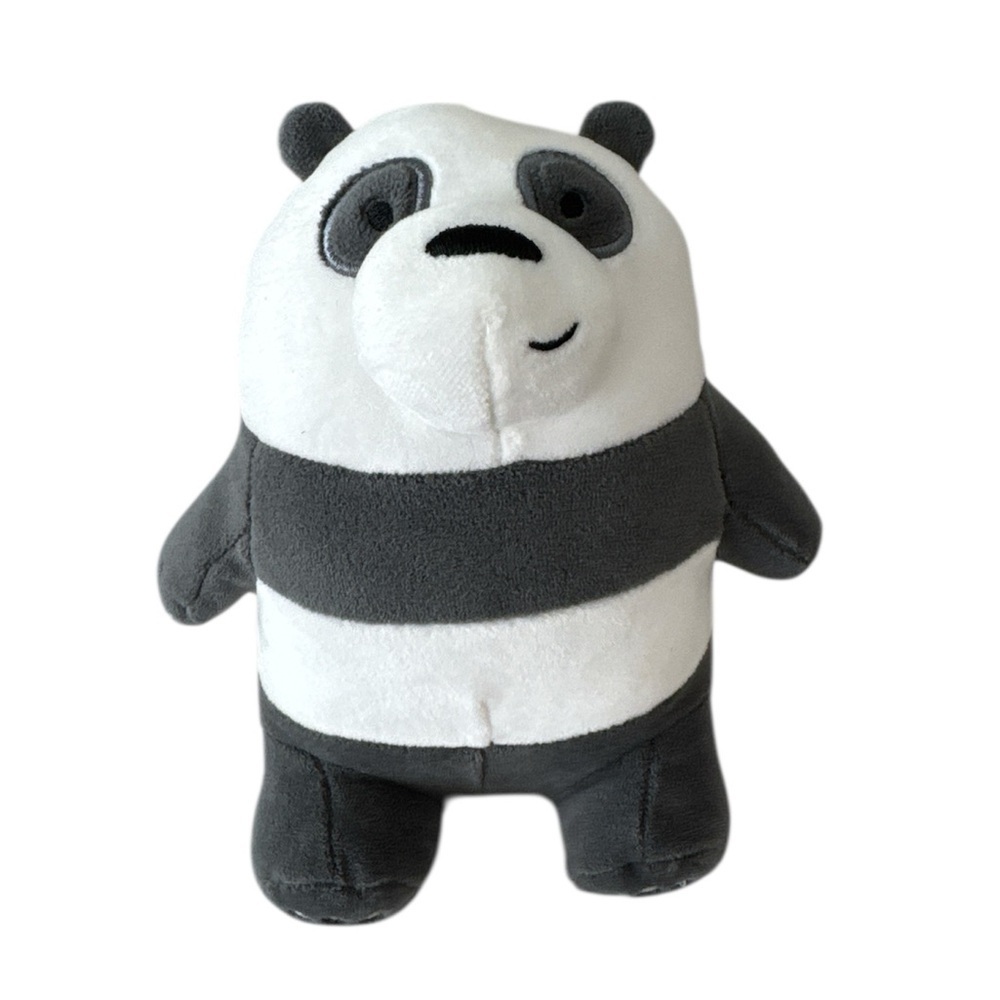 Toy Factory Cartoon Network We Bare Bears Panda Plush Grey White Lovey Stuffie - Picture 6 of 6